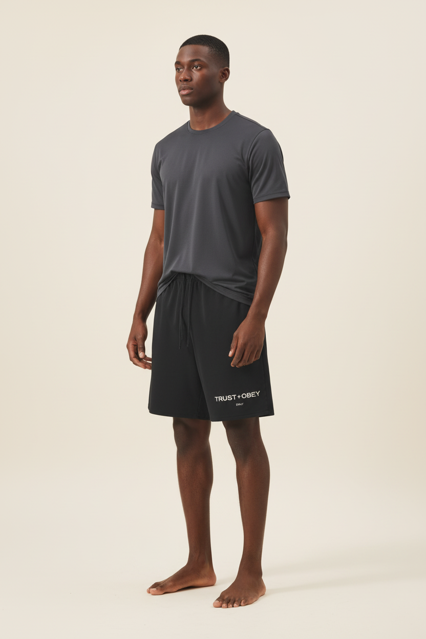 Daily Snow Raw Hem Shorts (Unisex)