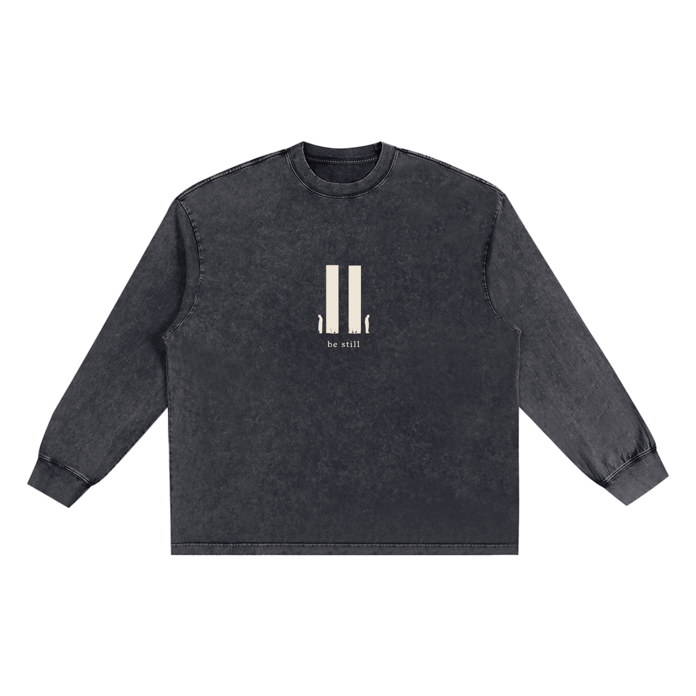 Be Still Snow Frayed Edge Tee (Unisex)