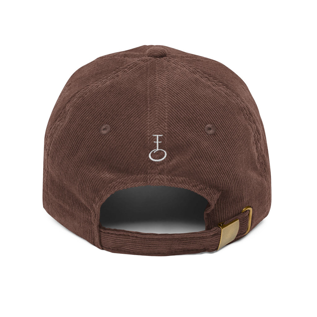 Embroided Insignia Corduroy Baseball Cap (Unisex)