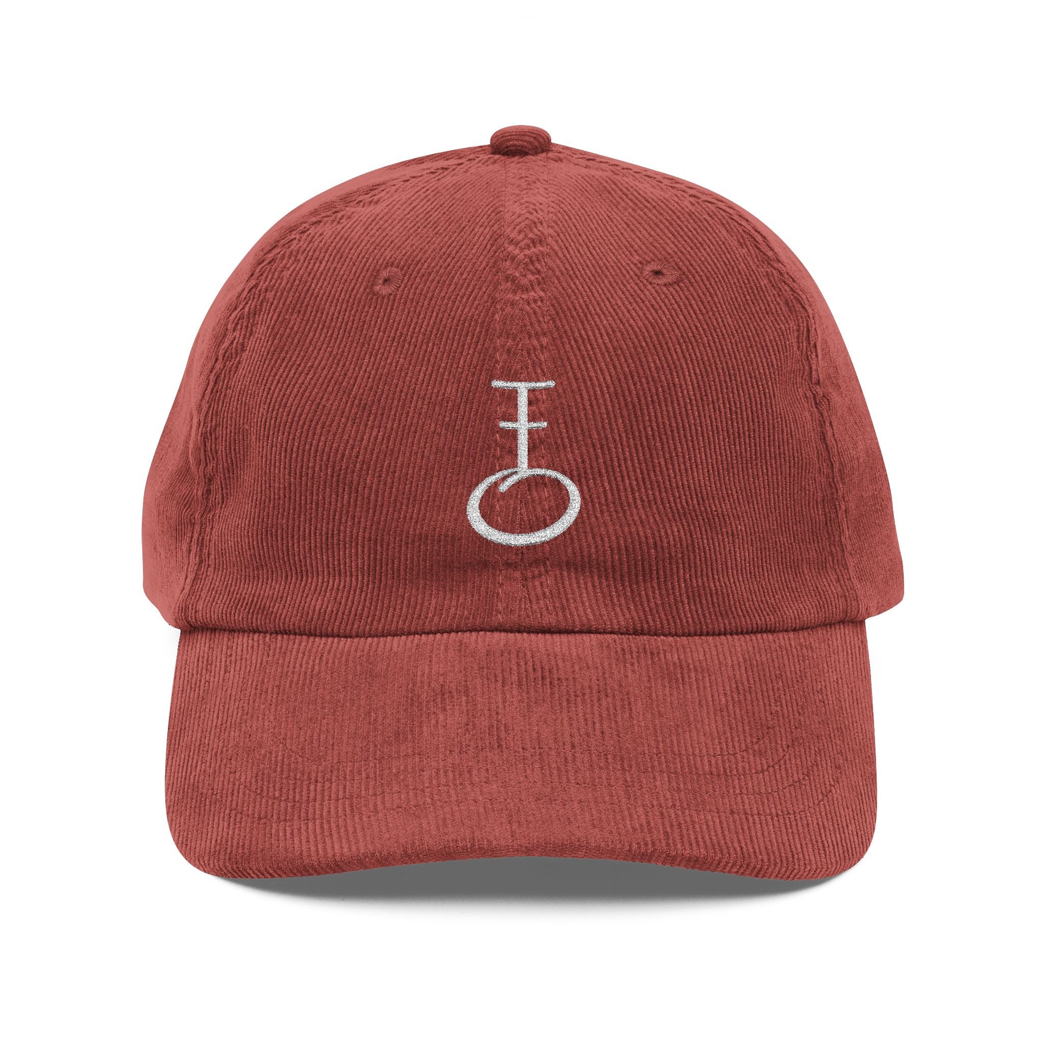 Embroided Insignia Corduroy Baseball Cap (Unisex)