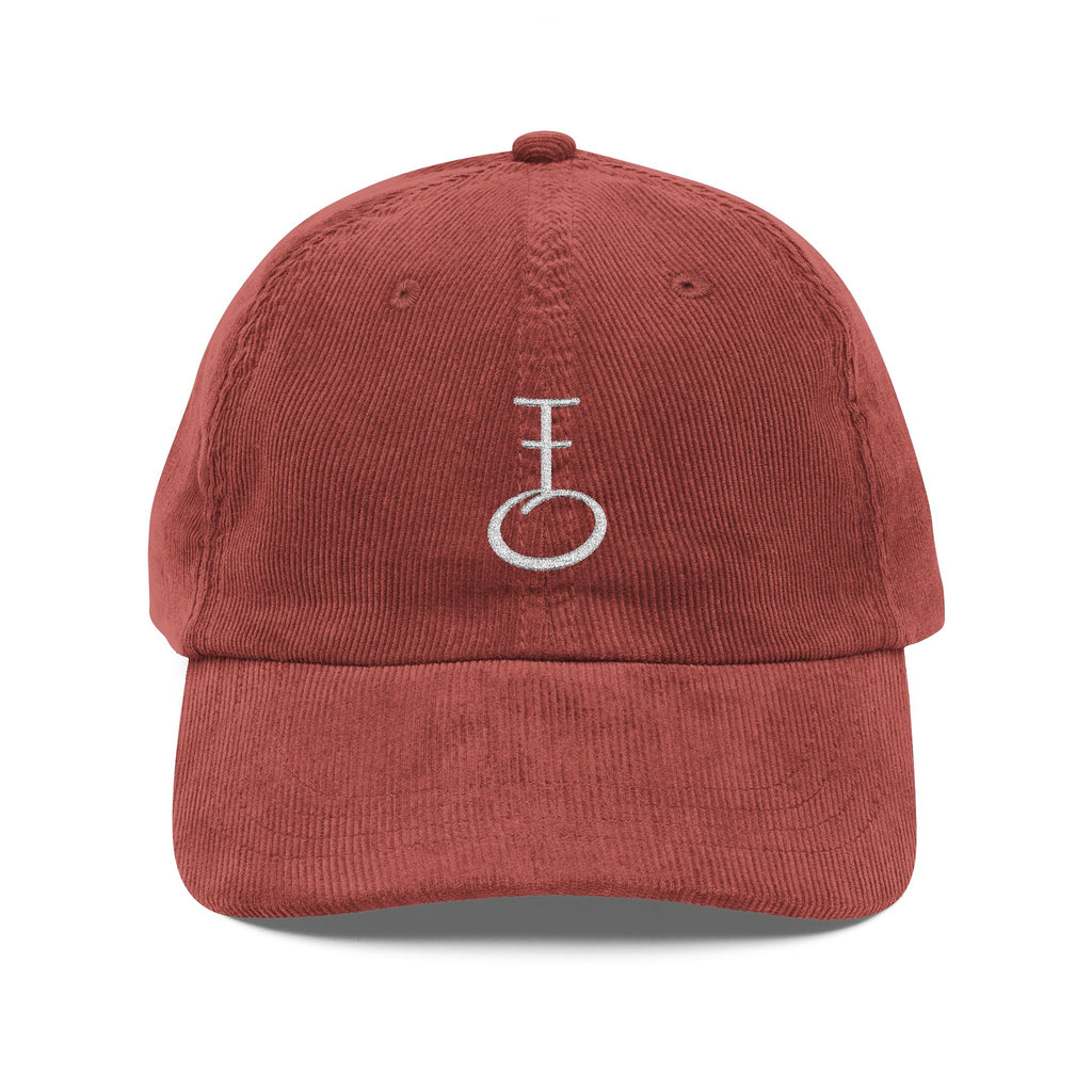 Embroided Insignia Corduroy Baseball Cap (Unisex)