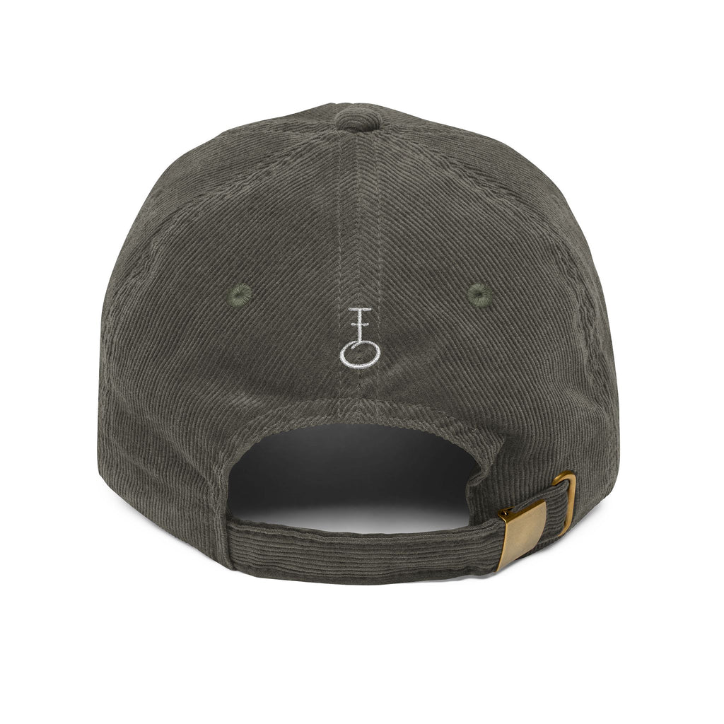 Embroided Insignia Corduroy Baseball Cap (Unisex)