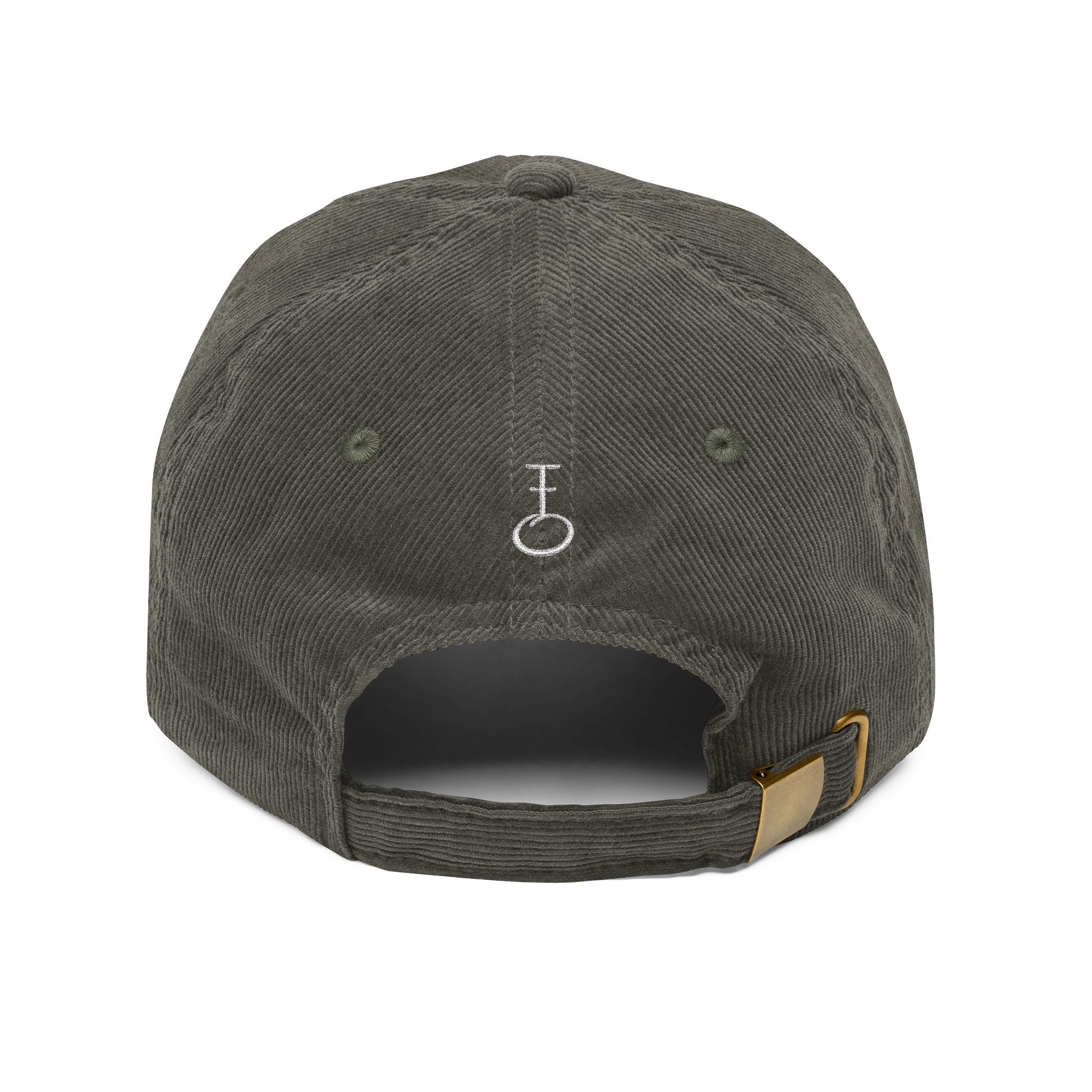 Embroided Insignia Corduroy Baseball Cap (Unisex)