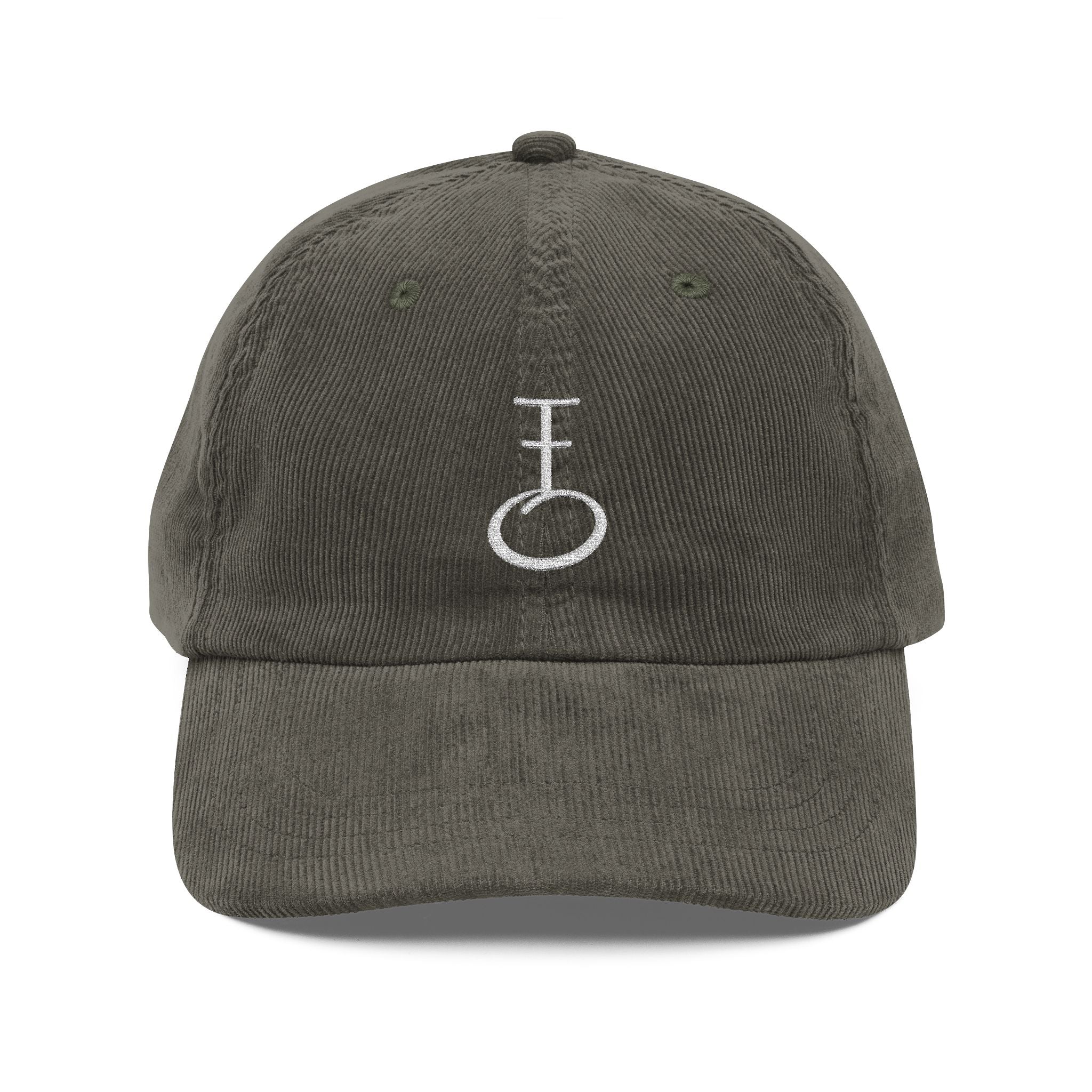 Embroidered Insignia Corduroy Baseball Cap (Unisex)