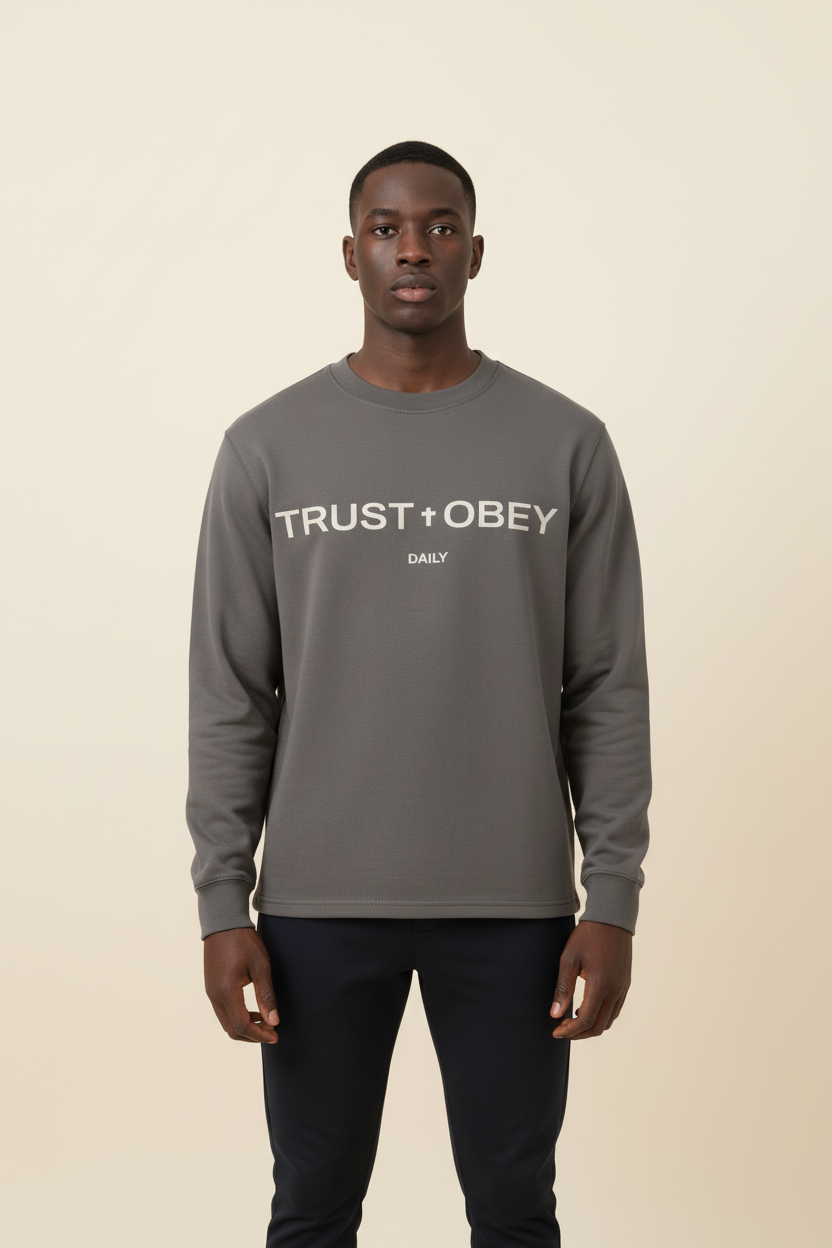Daily Essential Crewneck Long Sleeve Tee (Unisex)