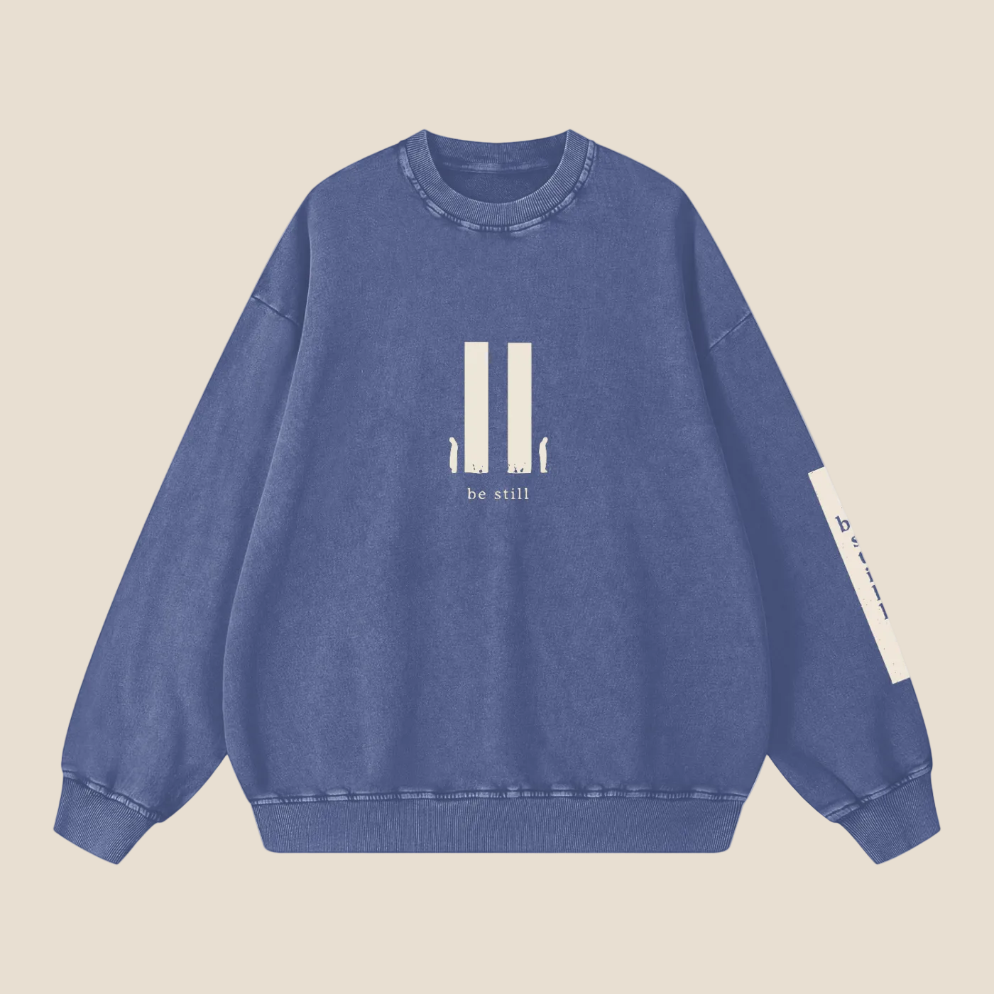 Be Still Snow Sweatshirt (Oversized / Unisex)