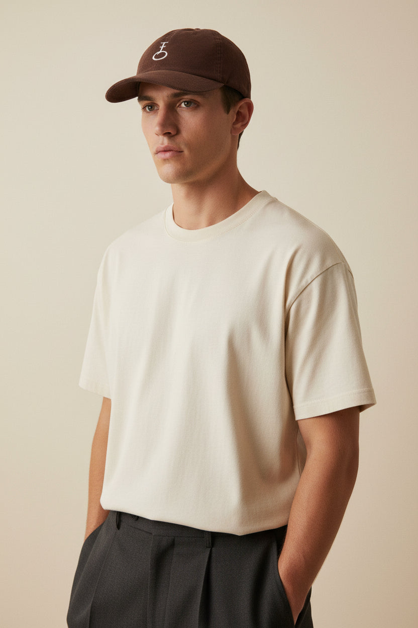 Embroided Insignia Corduroy Baseball Cap (Unisex)