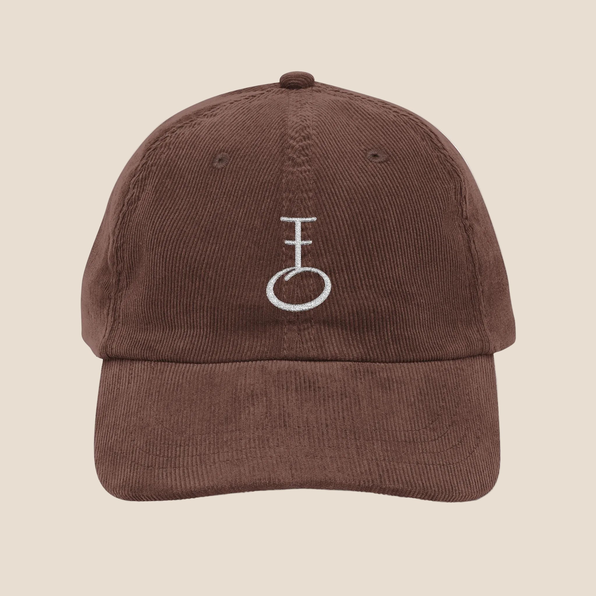 Embroided Insignia Corduroy Baseball Cap (Unisex)