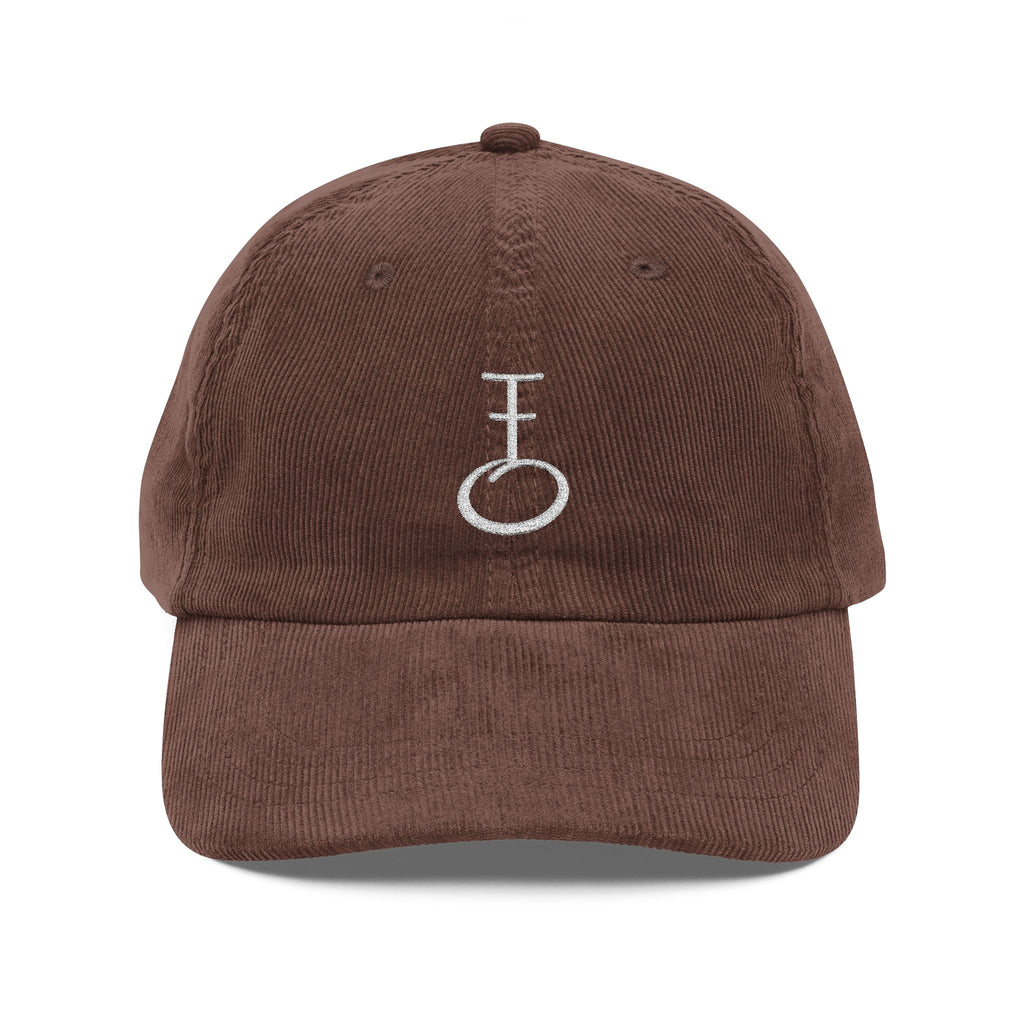 Embroided Insignia Corduroy Baseball Cap (Unisex)