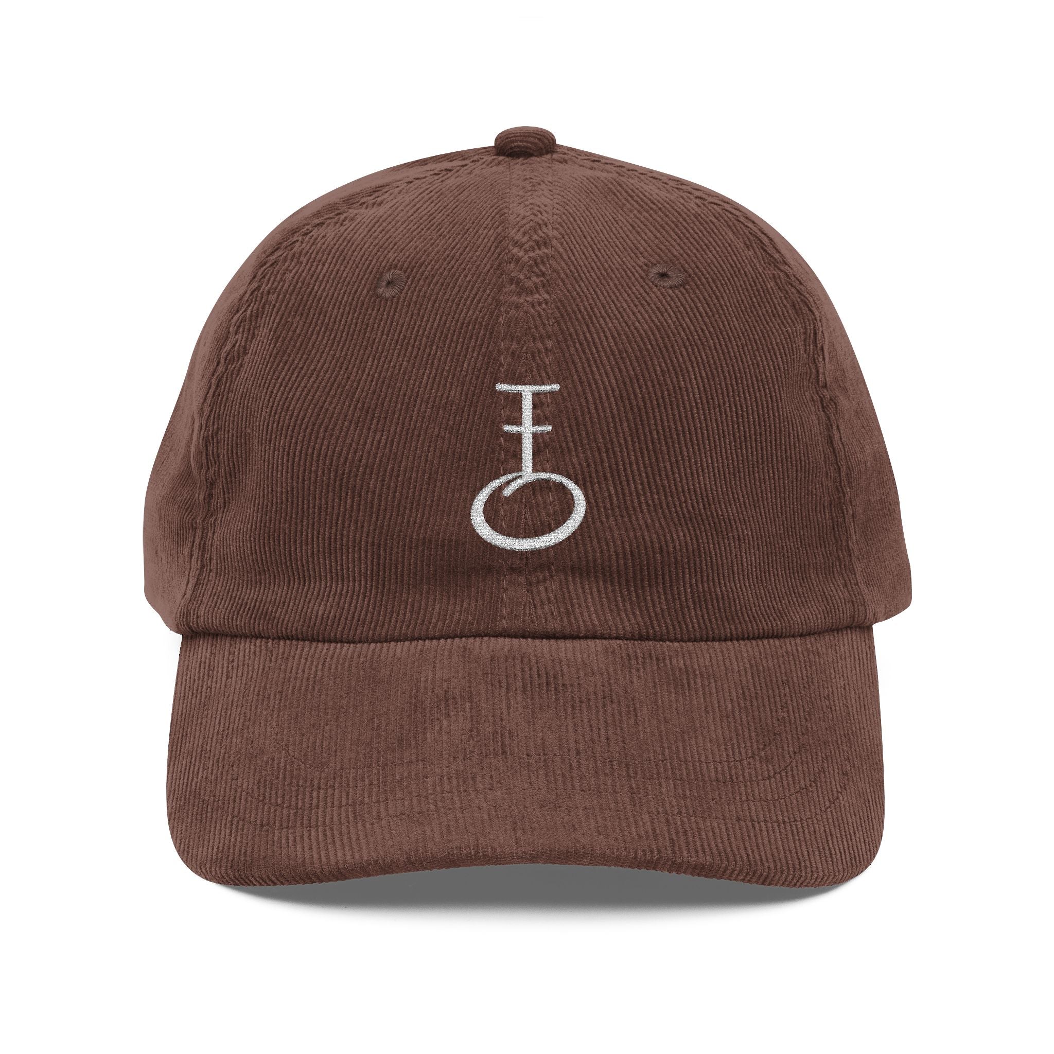 Embroided Insignia Corduroy Baseball Cap (Unisex)