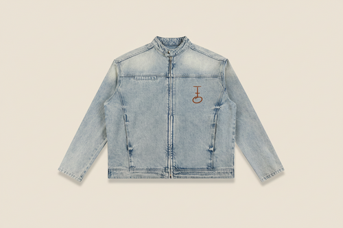 As He Wills Vintage Wash Zip Denim Jacket (Oversized / Unisex)