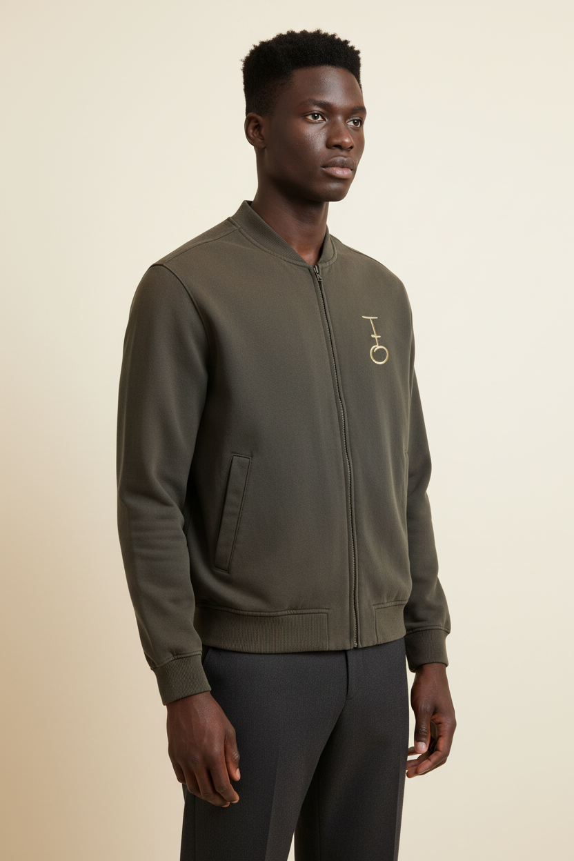 In His Hands Sun Fade Baseball Jacket (Heavyweight / Unisex)