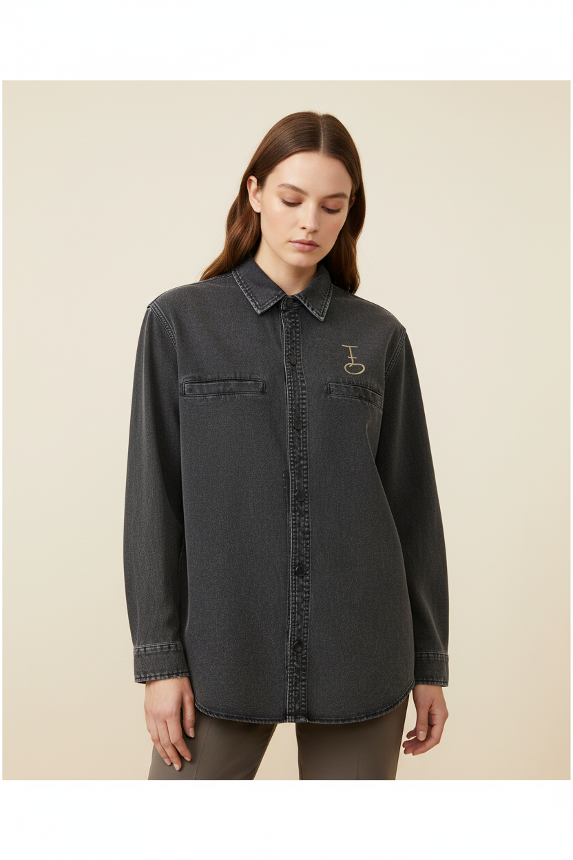 In His Hands Denim Shirt (Heavyweight / Unisex)