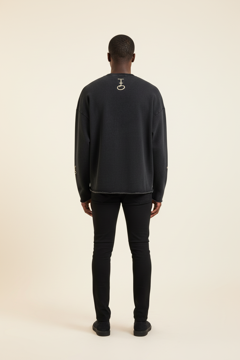In His Hands Cropped Priesthood Sweatshirt (Heavyweight / Unisex)