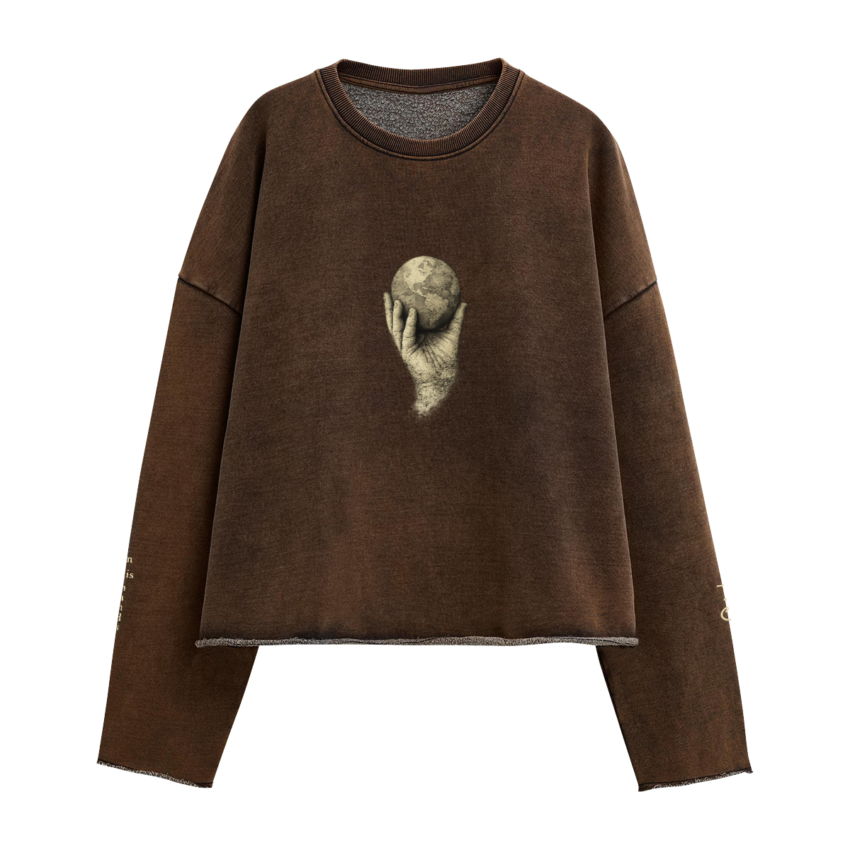 In His Hands Cropped Priesthood Sweatshirt (Heavyweight / Unisex)