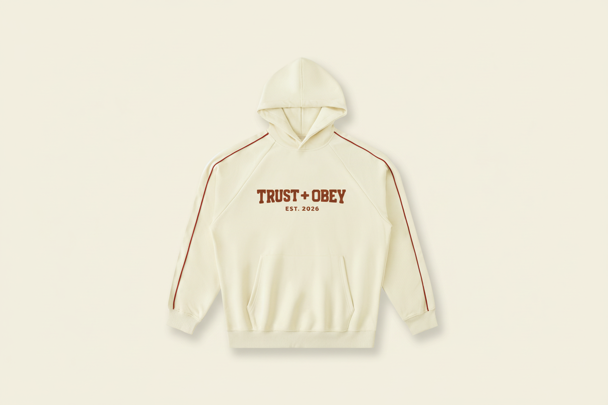 Varsity Contrast Piping Raglan Hoodie (Unisex)