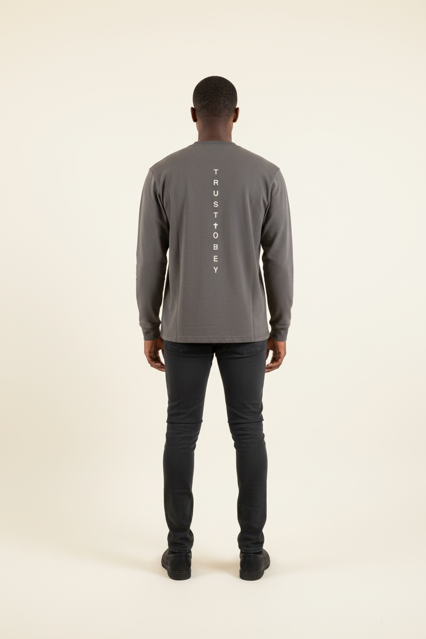 Daily Essential Crewneck Long Sleeve Tee (Unisex)