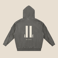 Be Still Snow Tape Raw Edge Hoodie (Oversized / Unisex)