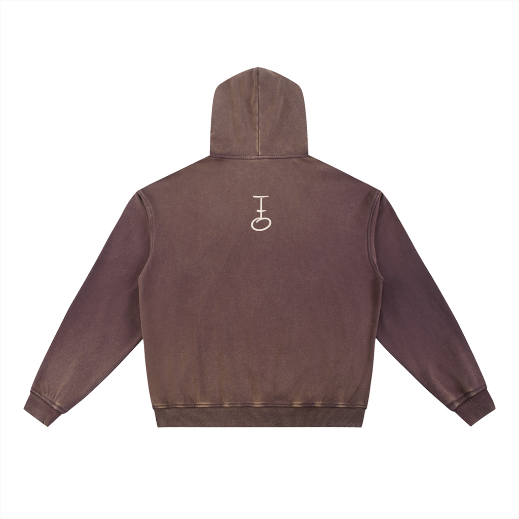 Be Still Vintage Gradient Fleece Hoodie (Oversized / Unisex)