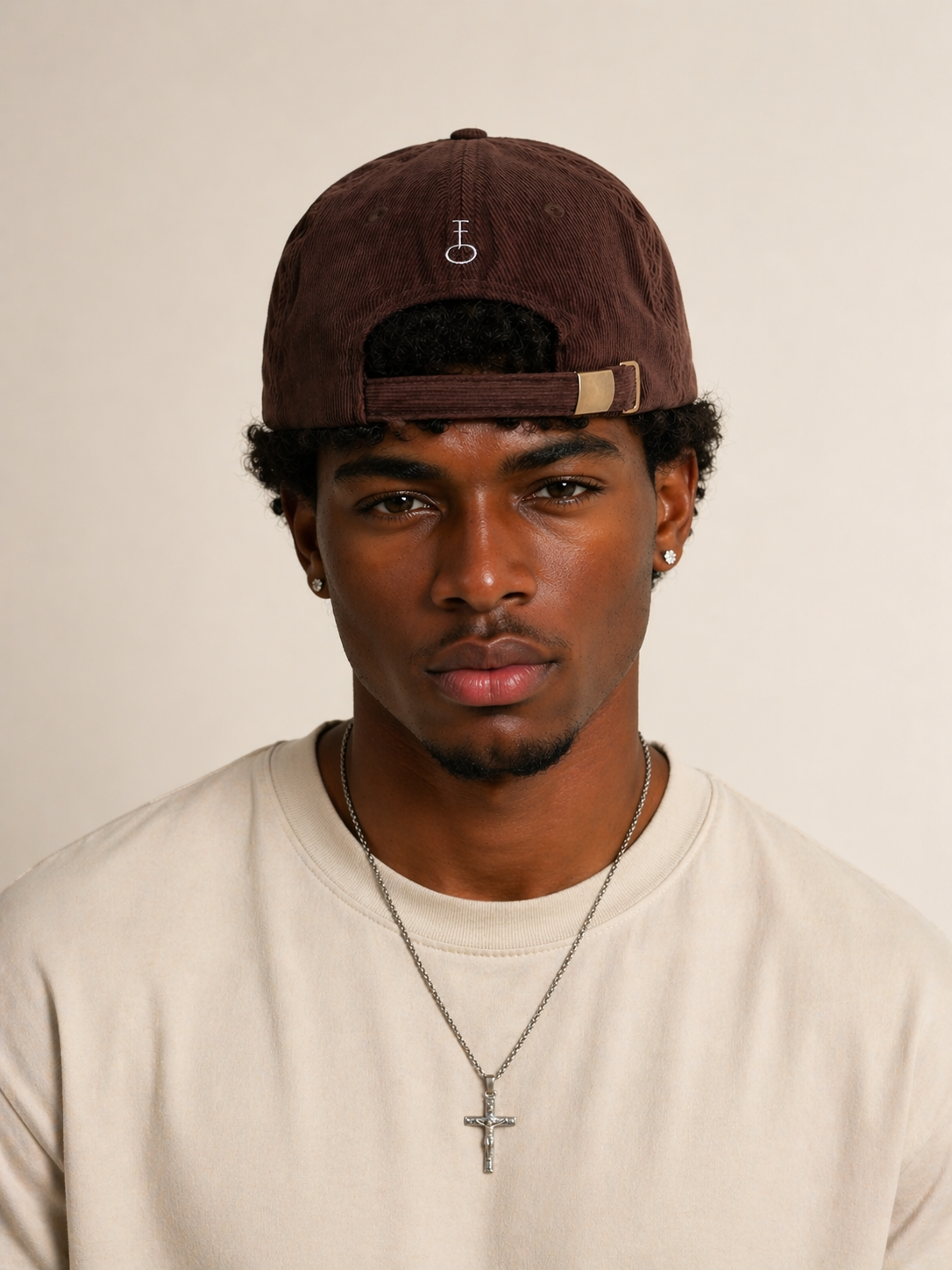 Embroided Insignia Corduroy Baseball Cap (Unisex)