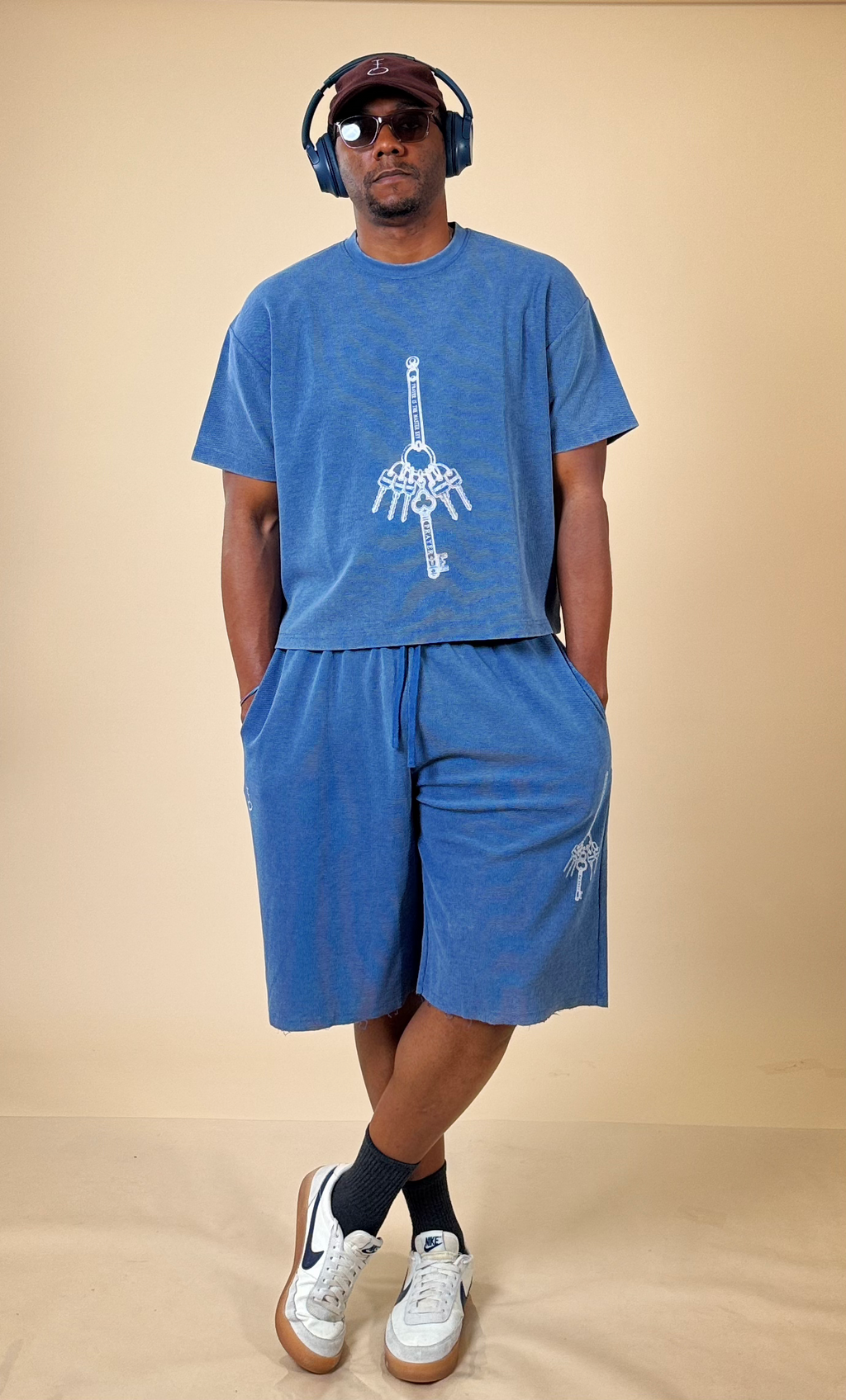 Master Key Olive Waffle Shorts (Unisex)