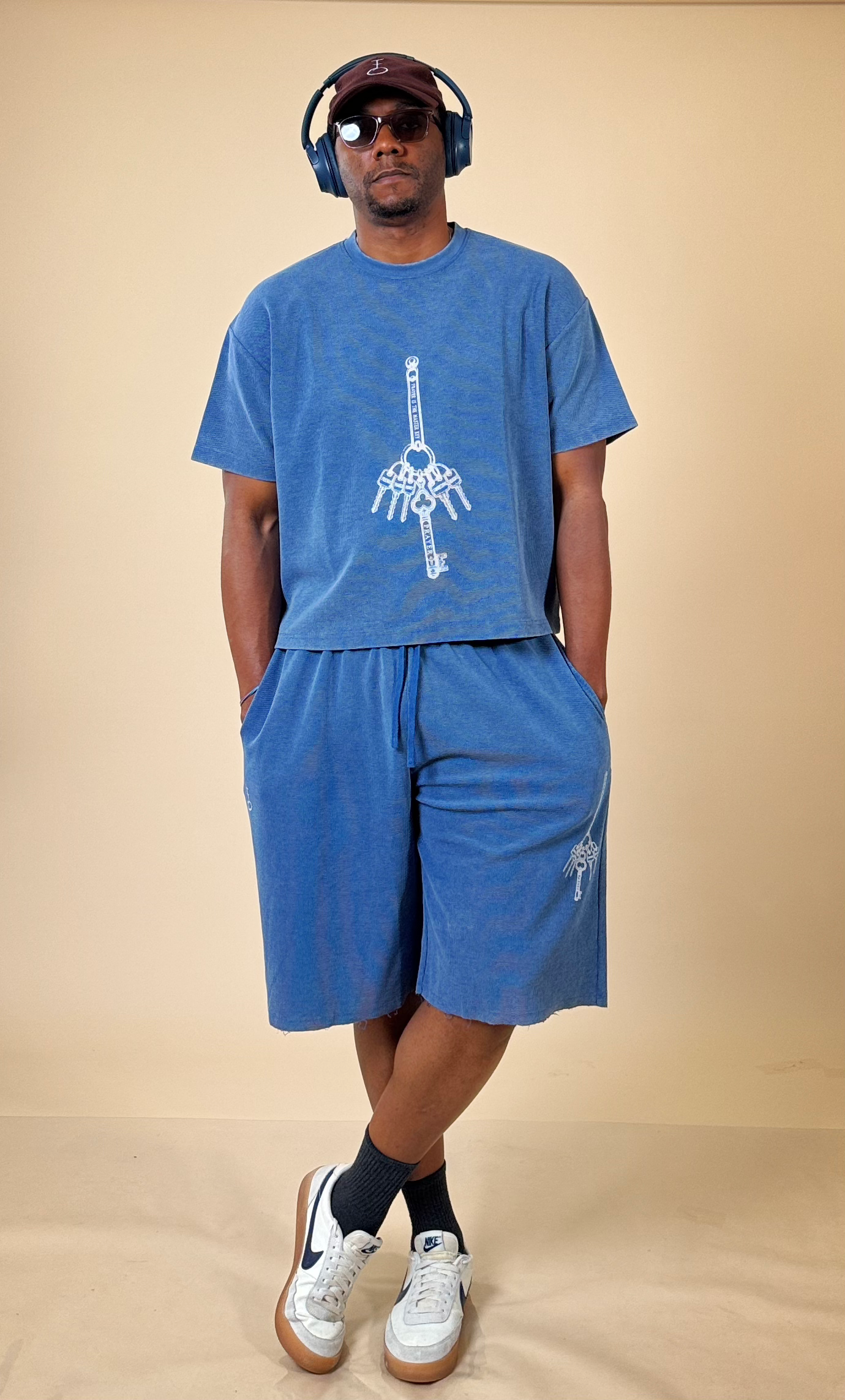 Master Key Olive Waffle Shorts (Unisex)
