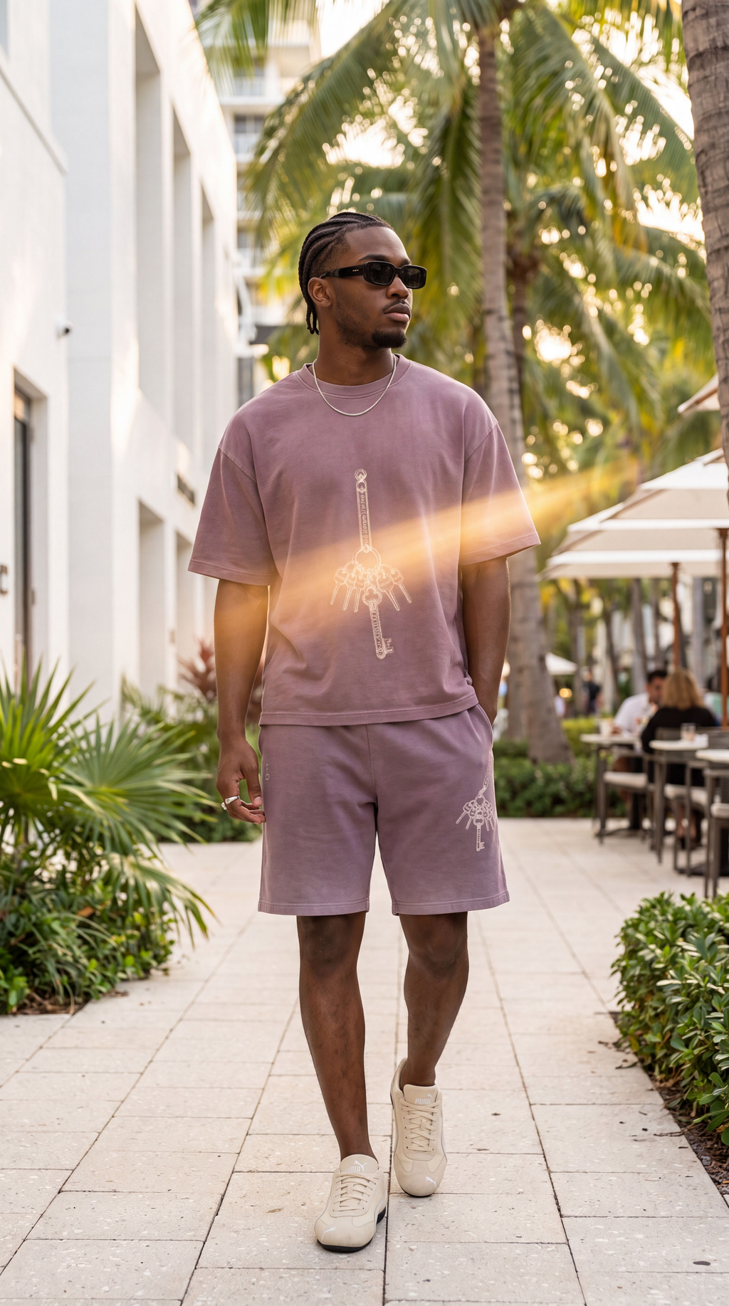 Master Key Olive Waffle Shorts (Unisex)