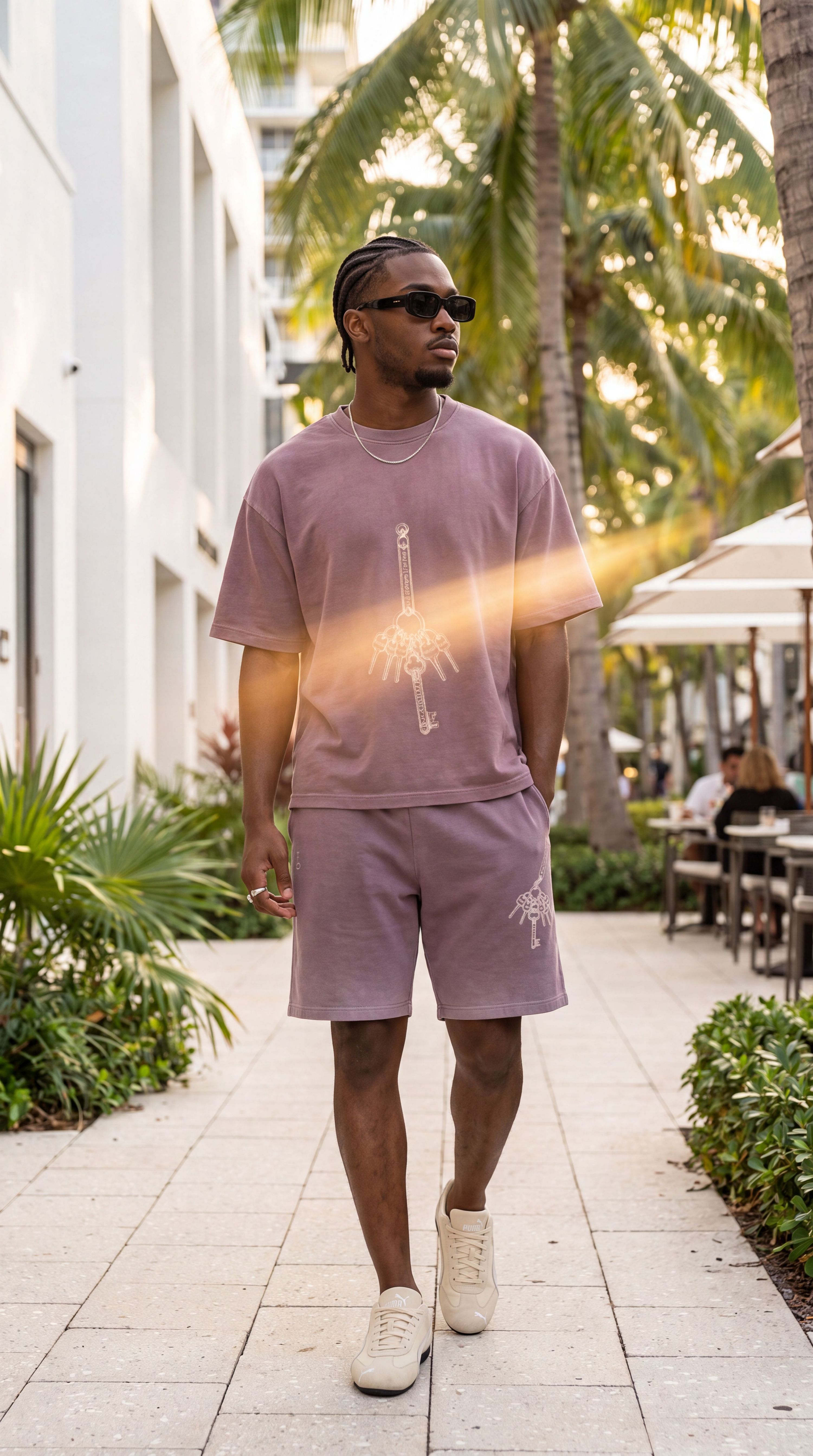 Master Key Olive Waffle Shorts (Unisex)