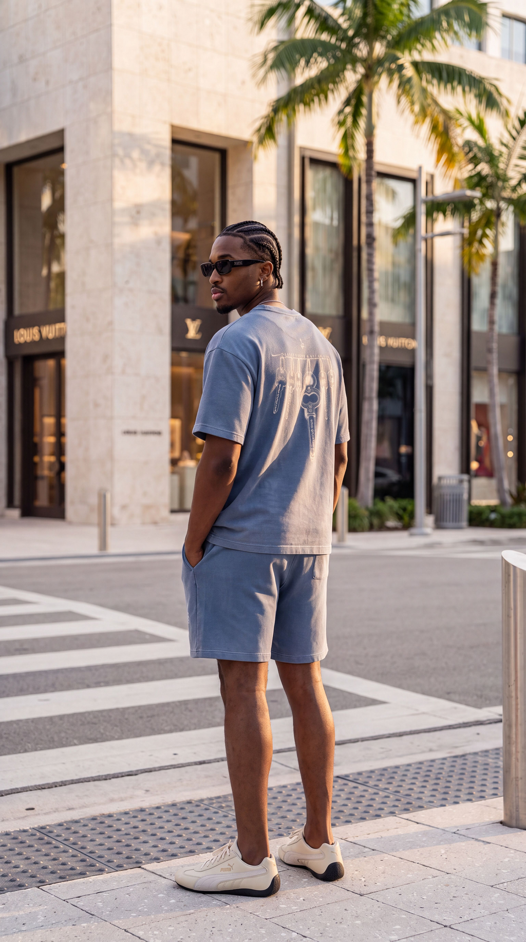 Master Key Olive Waffle Shorts (Unisex)