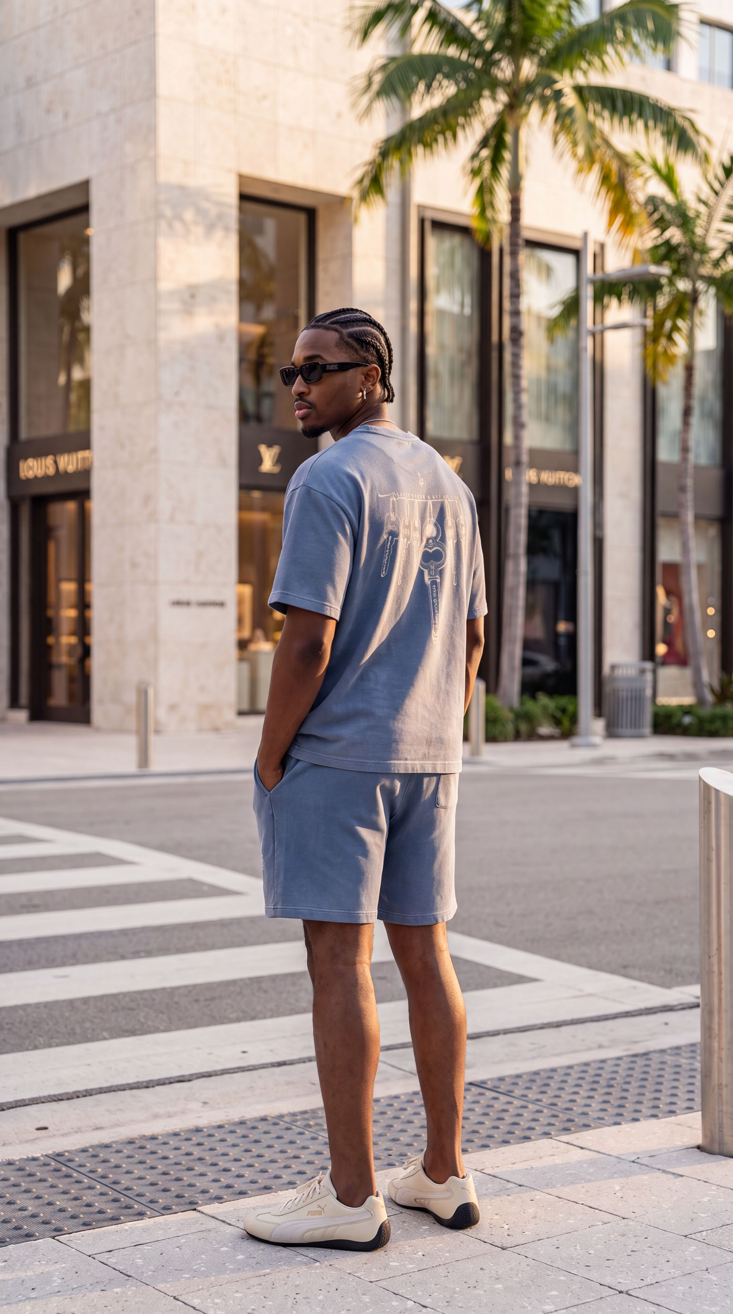 Master Key Sunfade Waffle Tee (Unisex)
