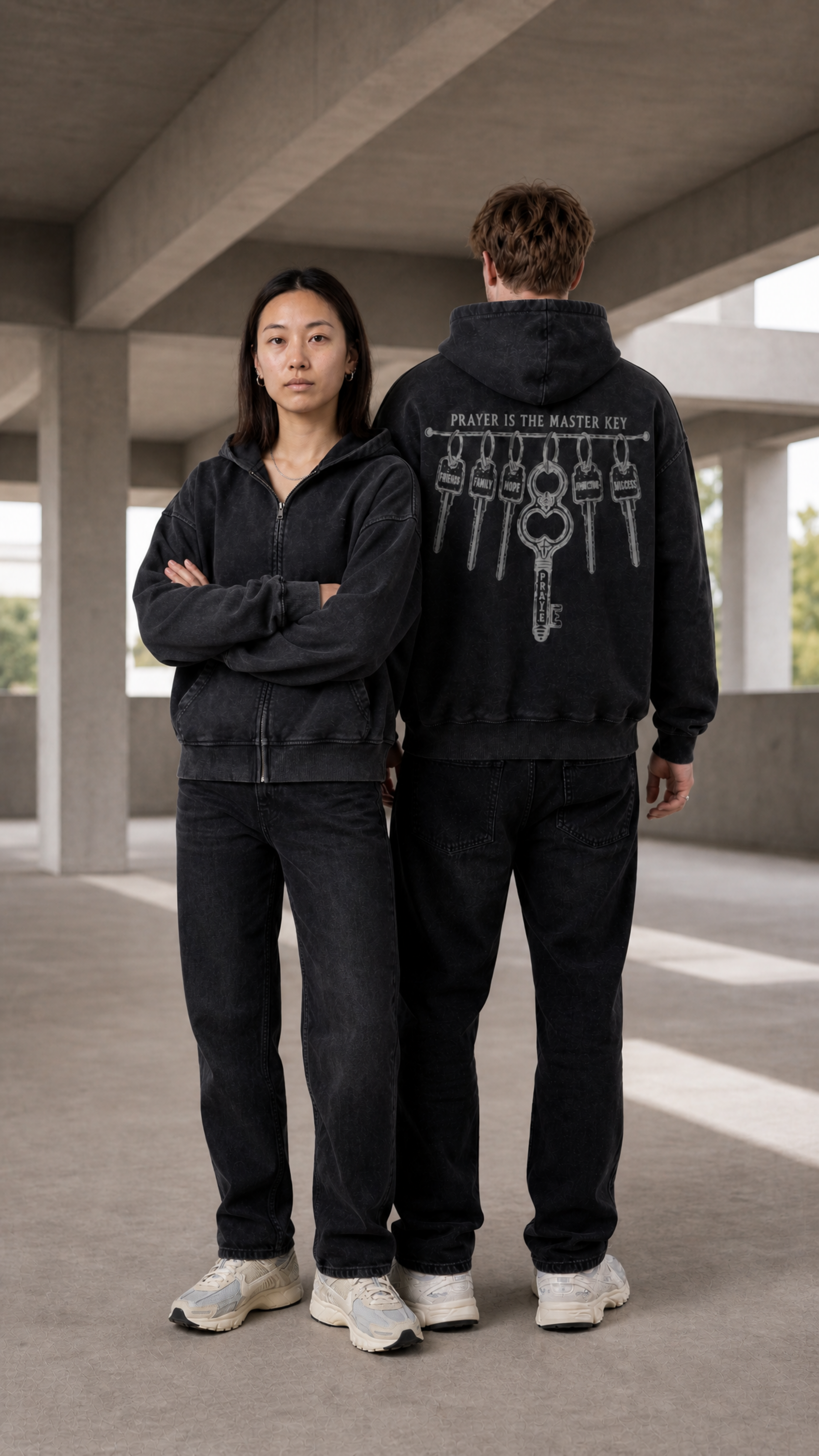 Master Key Heavyweight Zip Hoodie (Embroidered Insignia / Unisex)