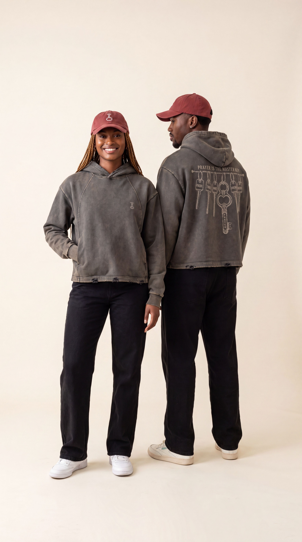 Master Key Vintage Washed Hoodie (Unisex)