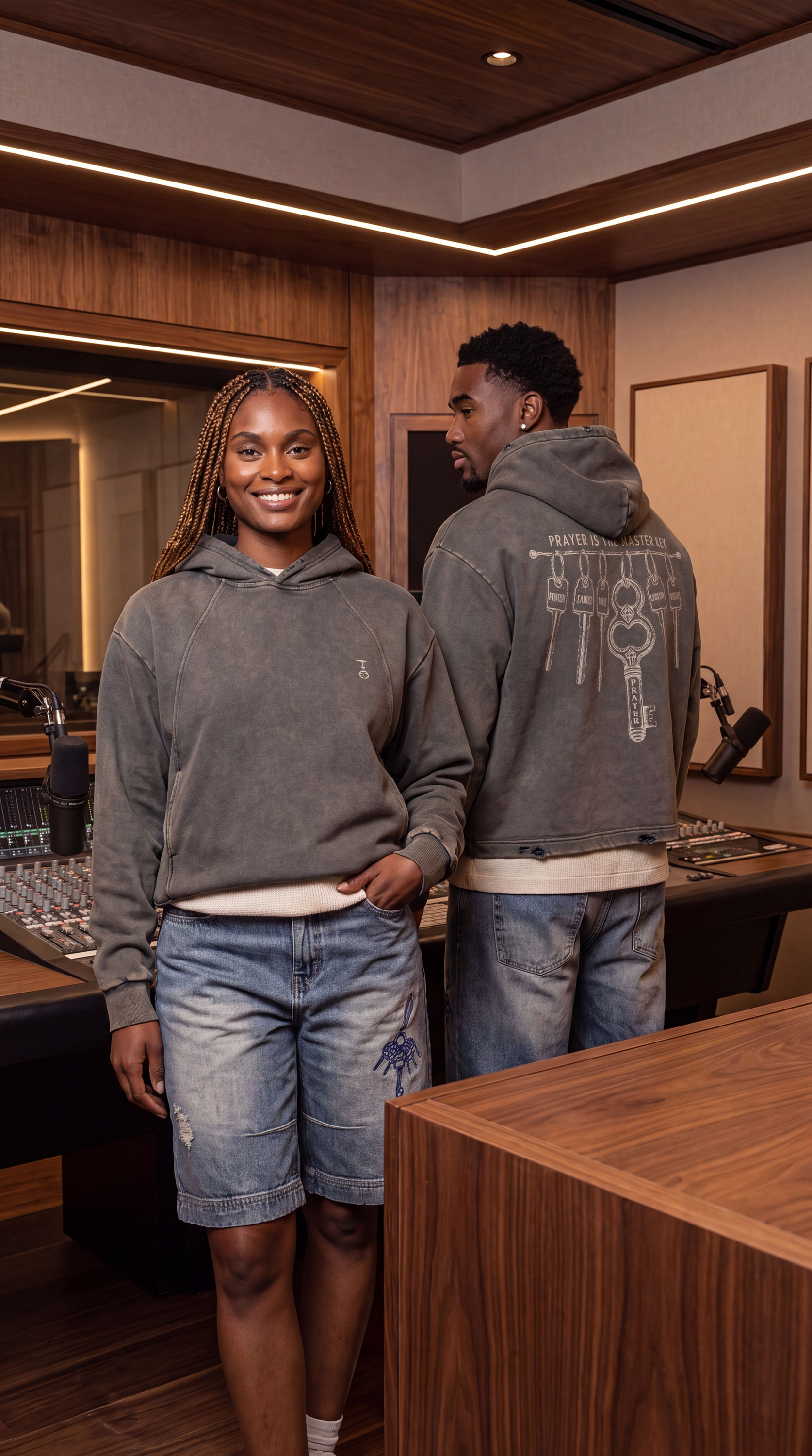 Master Key Vintage Washed Hoodie (Unisex)