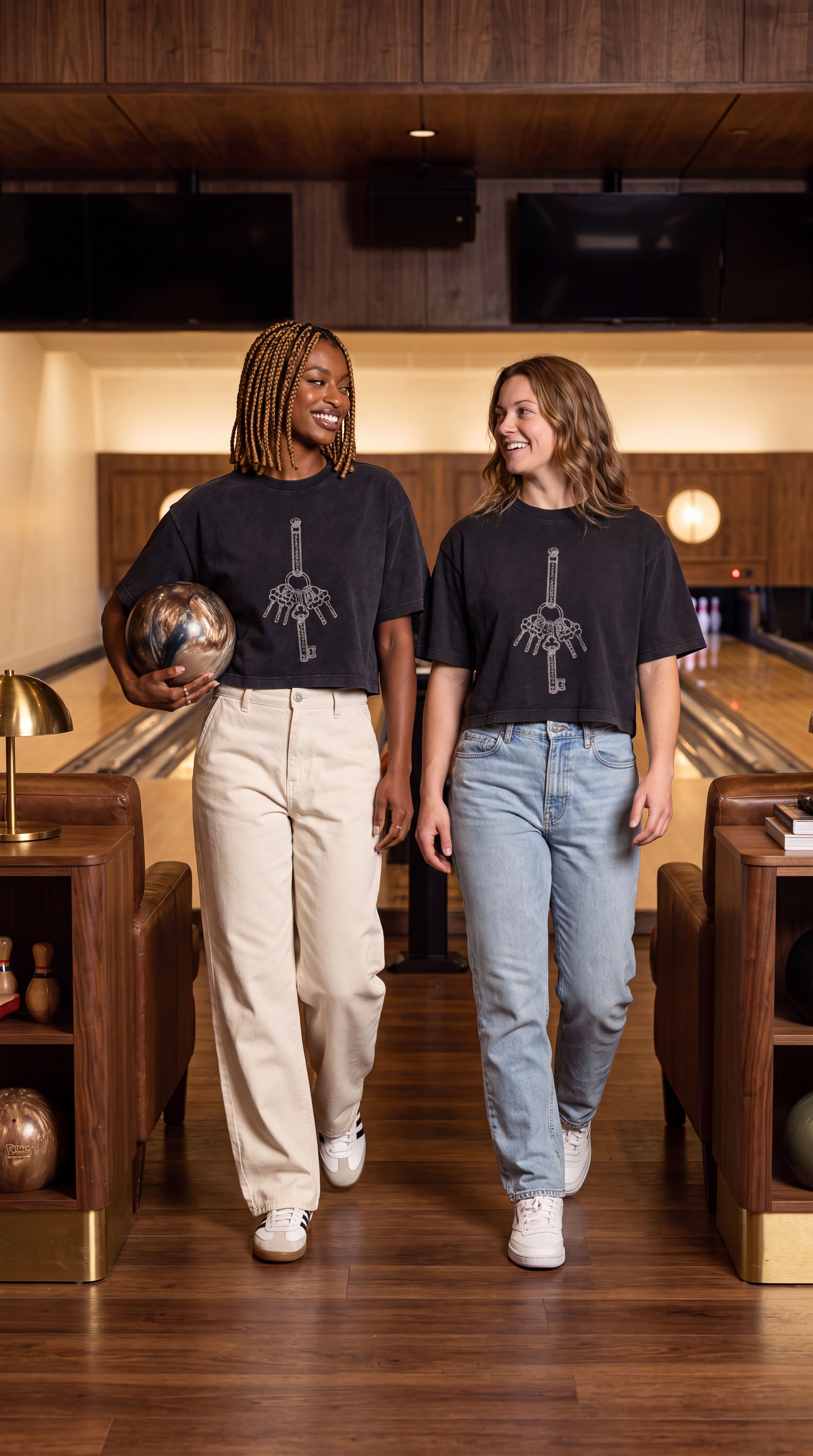 Master Key Cropped Raglan Tee (Women’s)