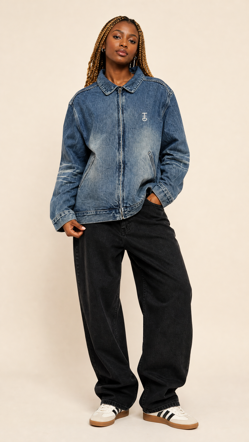 Master Key Vintage Wash Denim Jacket (Unisex)