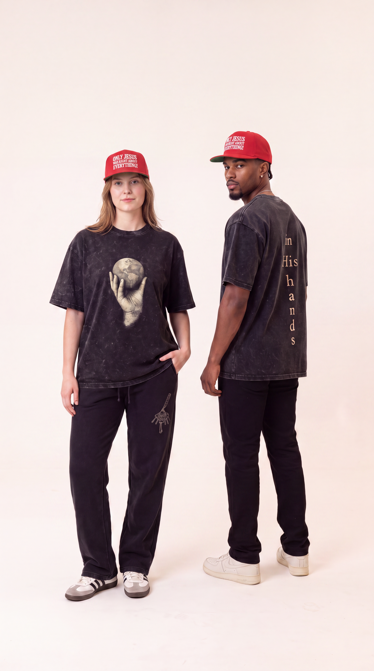 Only Jesus Embroidered Flat Bill Cap