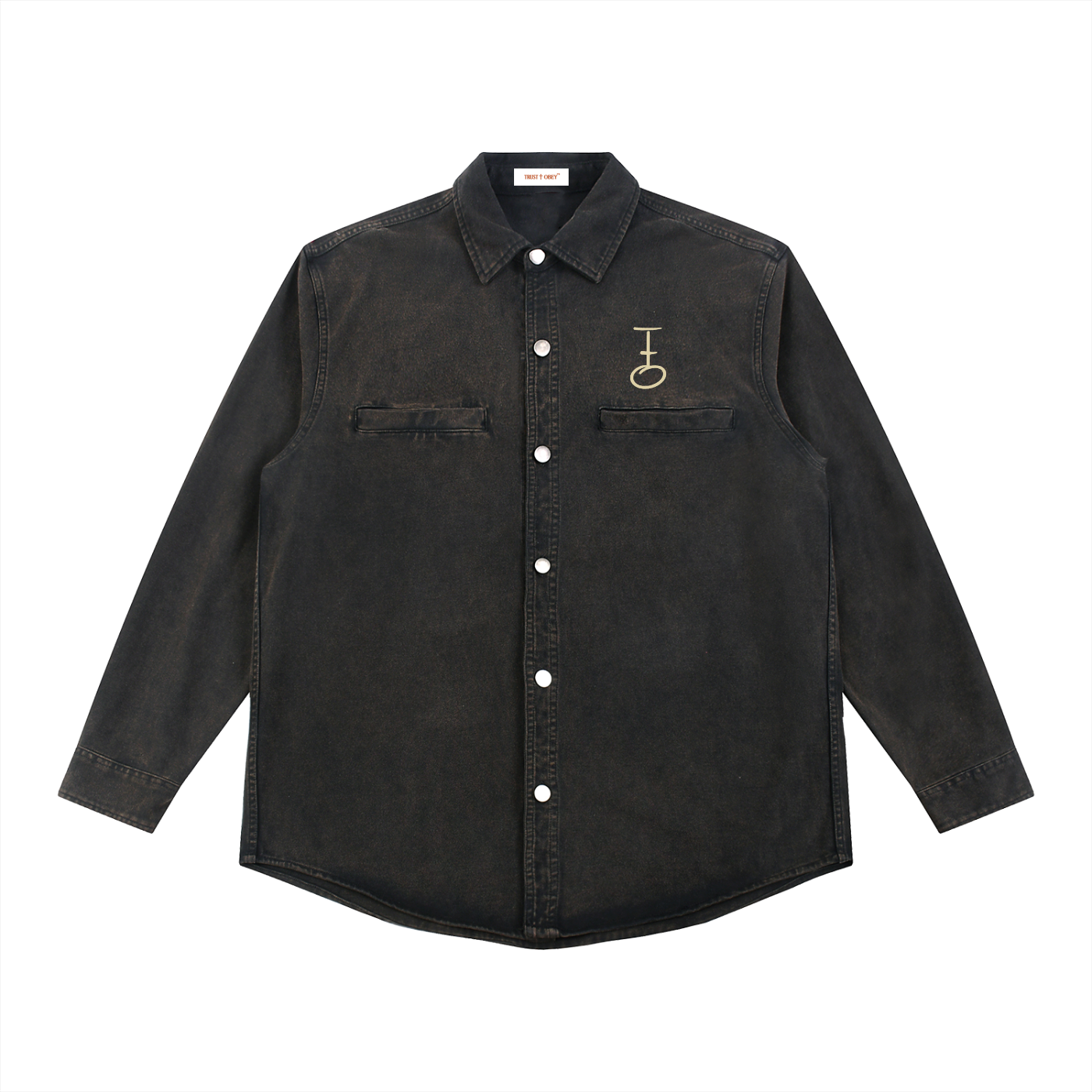 In His Hands Denim Shirt (Heavyweight / Unisex)