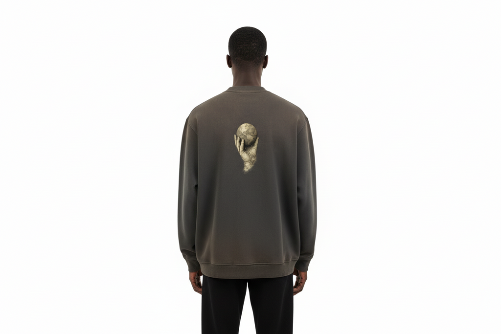 In His Hands Sun Fade Baseball Jacket (Heavyweight / Unisex)