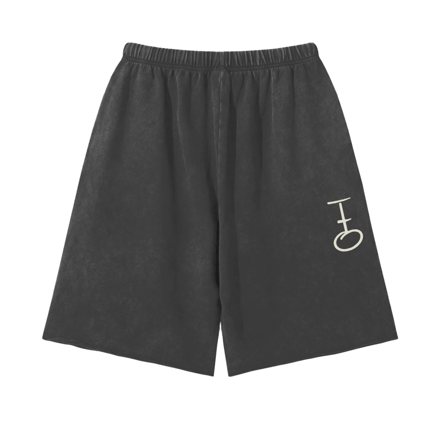 Daily Snow Raw Hem Shorts (Unisex)
