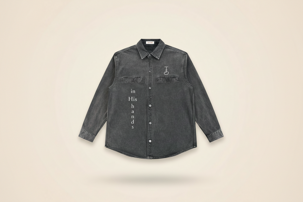 In His Hands Denim Jacket (Heavyweight / Unisex)