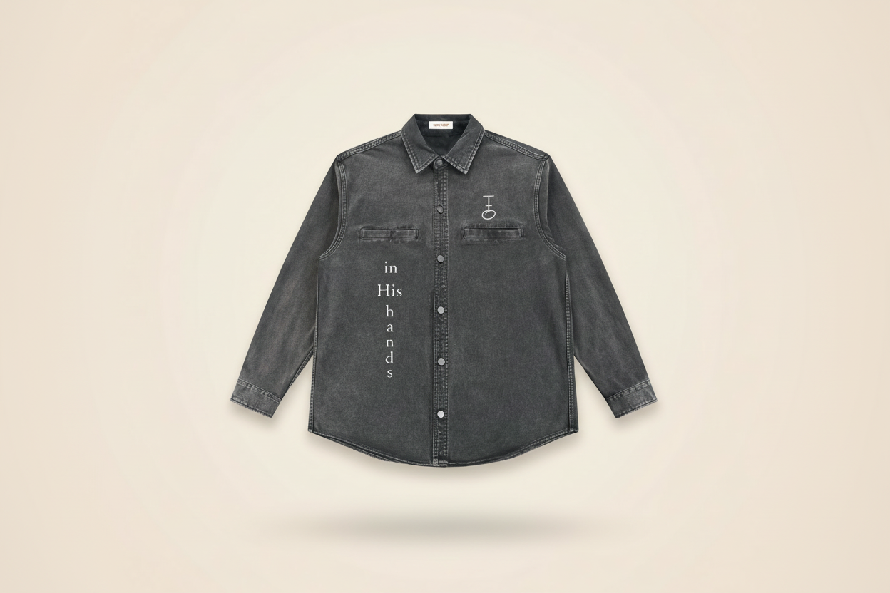 In His Hands Denim Jacket (Heavyweight / Unisex)