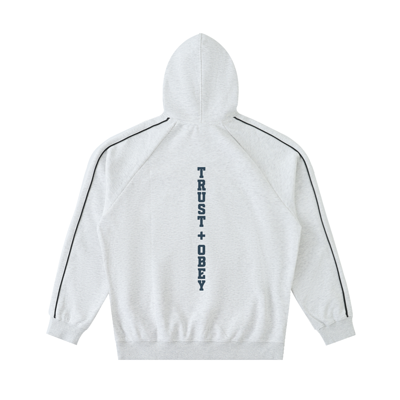Varsity Contrast Piping Raglan Hoodie (Unisex)