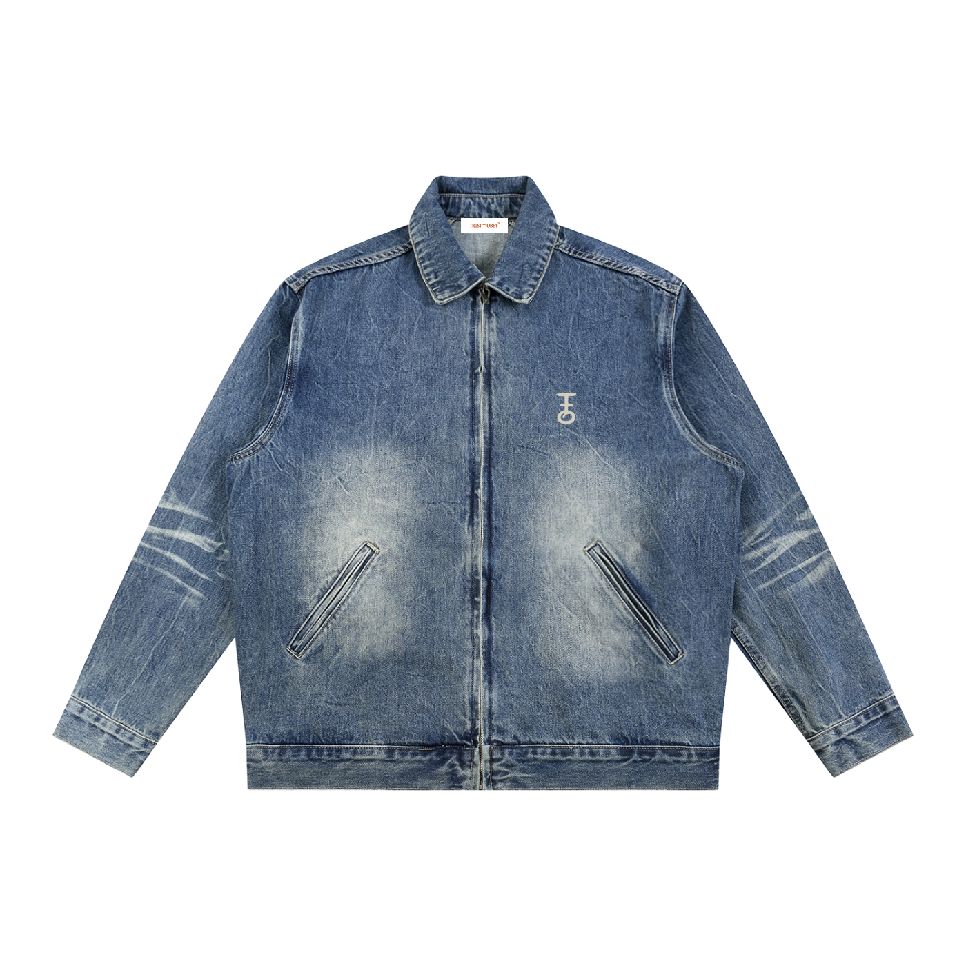 Prayer Is The Master Key Vintage Wash Denim Jacket (Unisex)