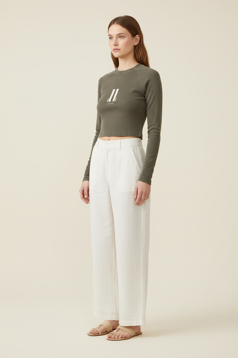 Be Still Dyed Raglan Long Sleeve Slim Tee (Unisex)