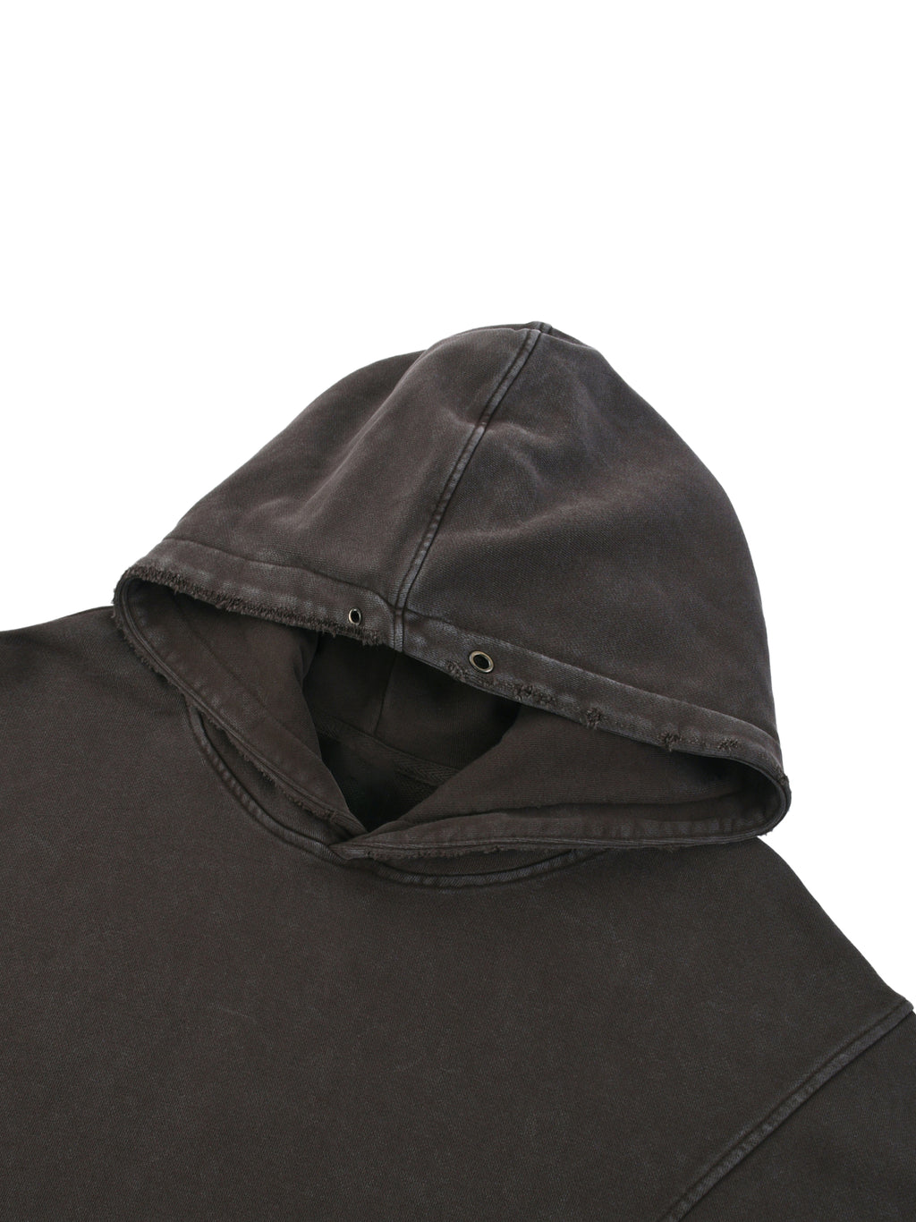 In His Hands Snow Distressed Panel Pocket Hoodie (Oversized / Unisex)