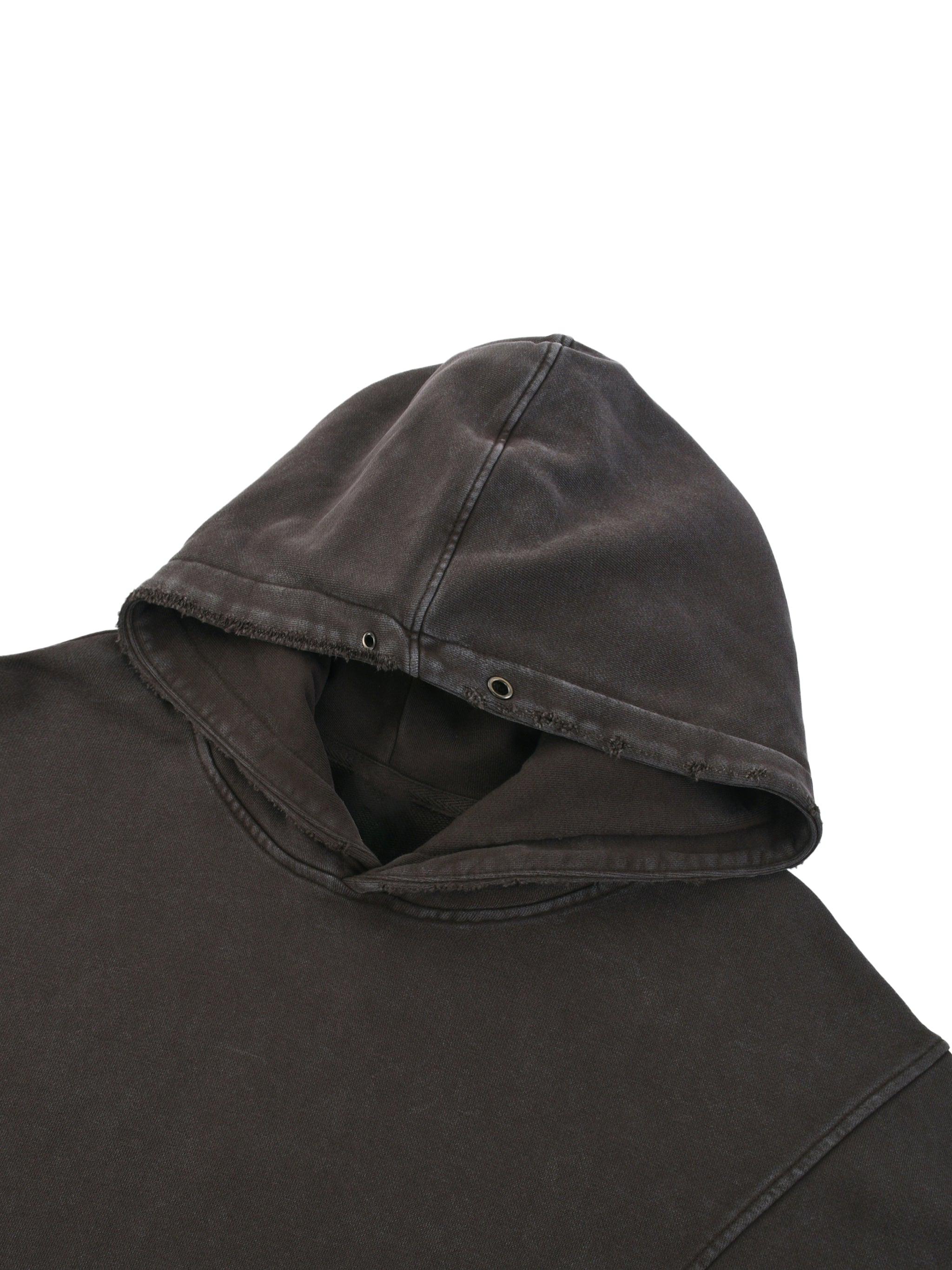In His Hands Snow Distressed Panel Pocket Hoodie (Oversized / Unisex)