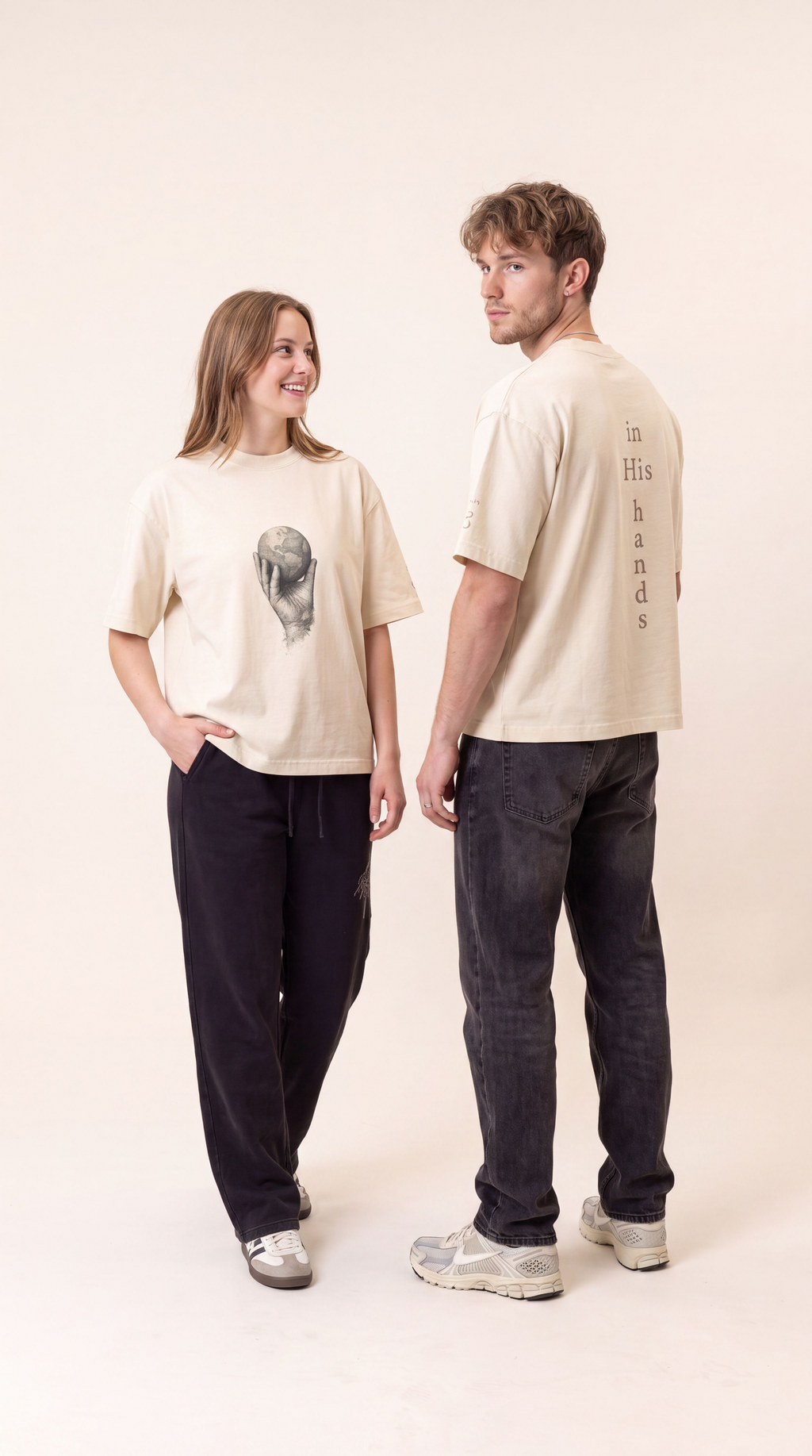In His Hands Classic Fit Tee (Boxy Fit / Unisex)