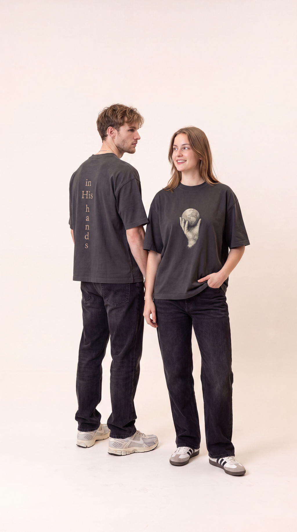 In His Hands Classic Fit Tee (Boxy Fit / Unisex)