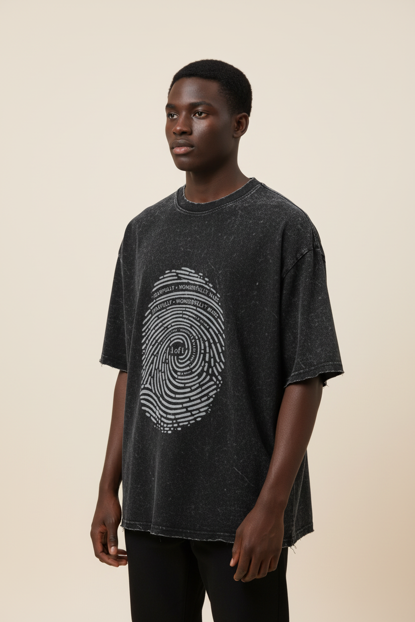 Fearfully+Wonderfully Made Embroided Insignia Vintage Style Tee (Oversized / Unisex)