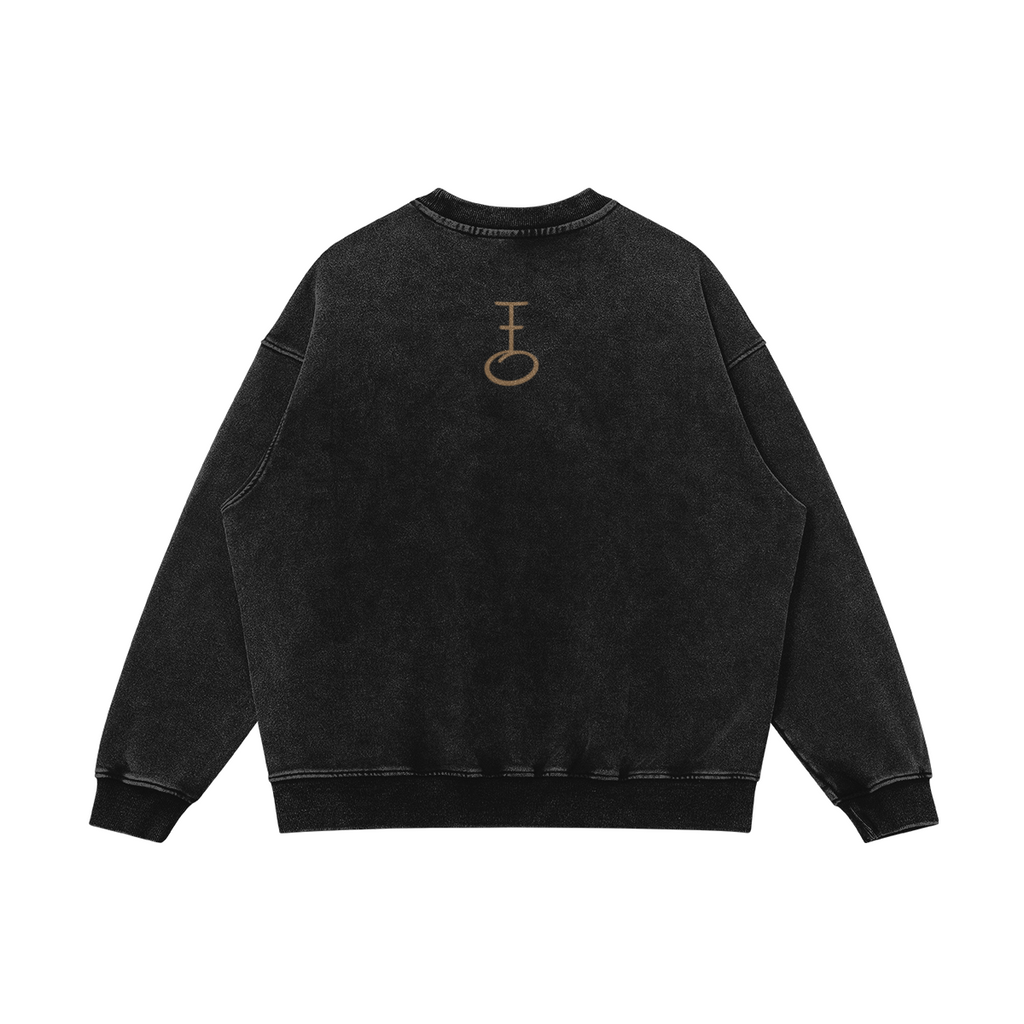 In His Hands Embroided Insignia Vintage Inspired Sweatshirt (Oversized / Unisex)
